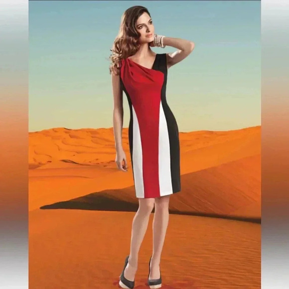 Cartise Red/Black/White Dress- size 6 - Picture 7 of 7